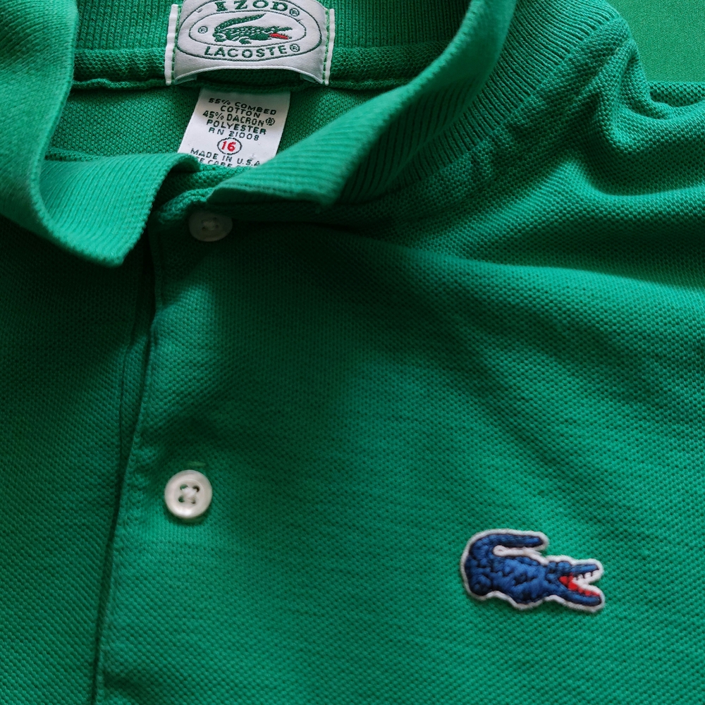 Lacoste Vibrant Green Polo with Crocodile Logo